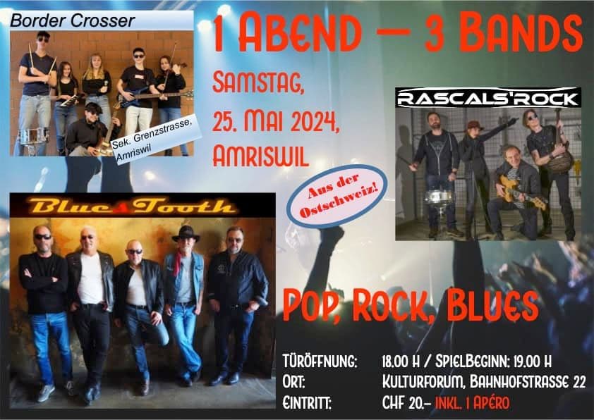 1 Abend – 3 Bands